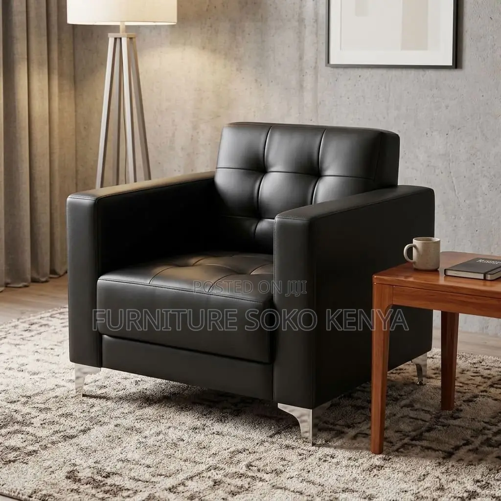 Single Seater Executive Sofa | Leather Office Sofa