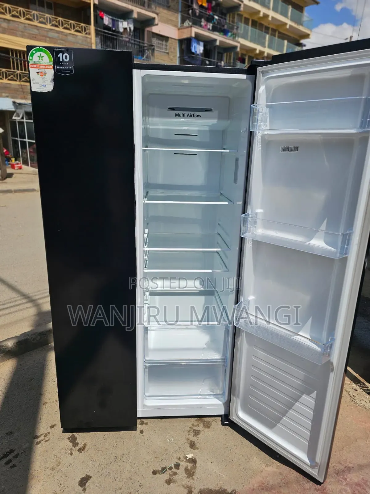 Black Side by Side Refrigerator