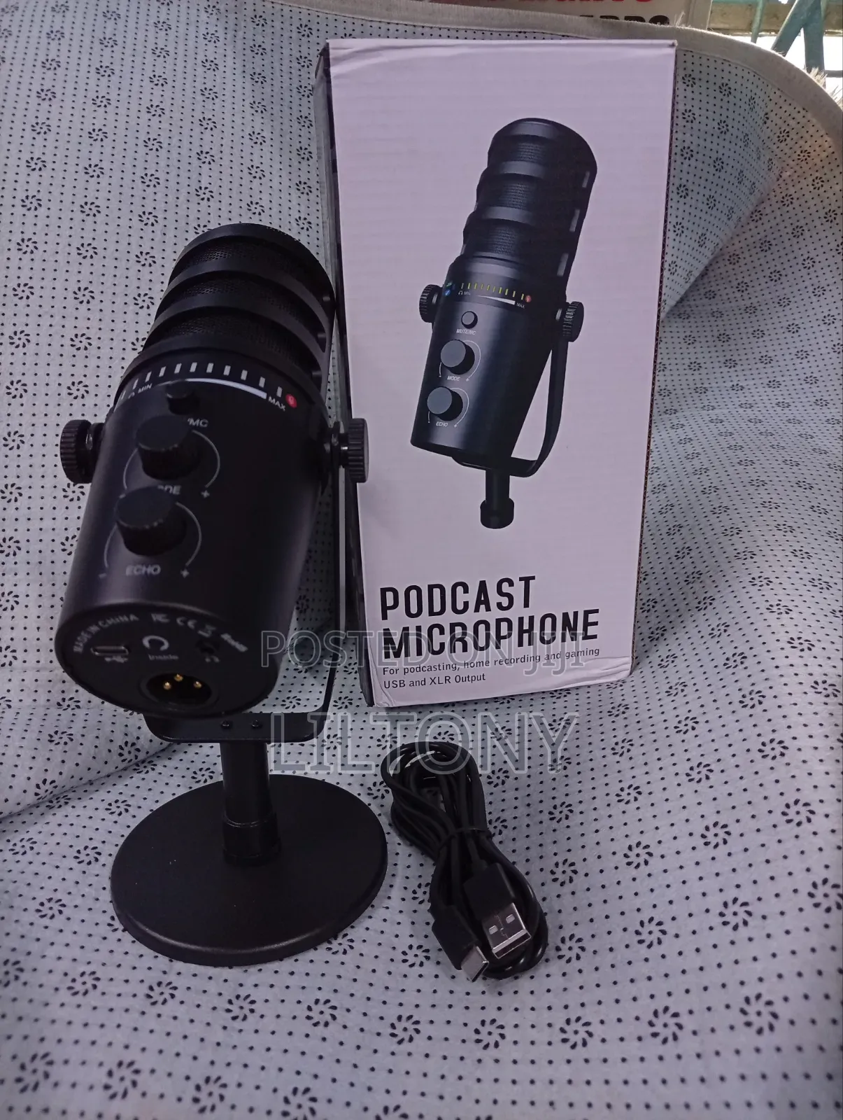 Podcast Microphone With (XLR), USB C Port