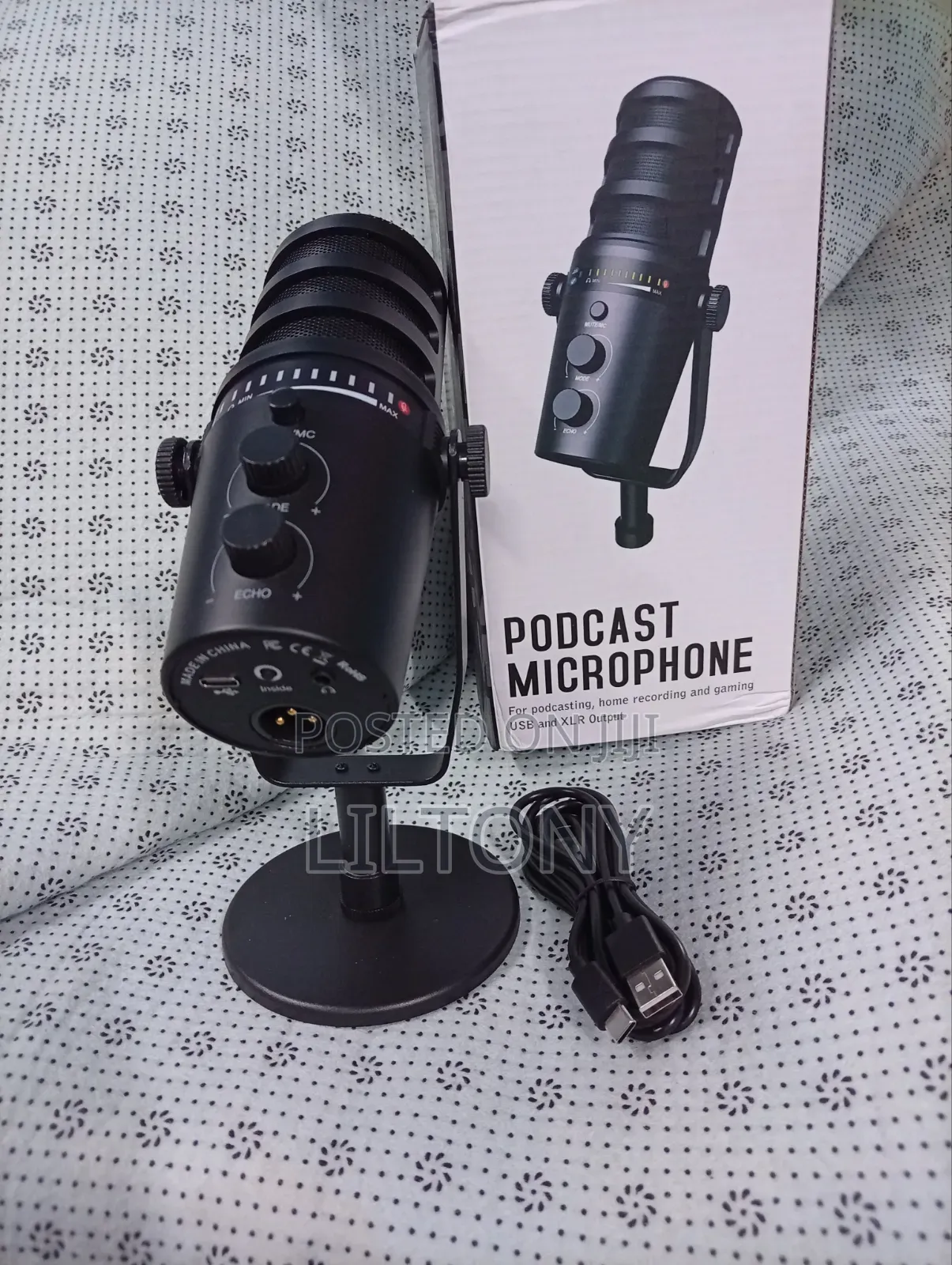 Podcast Microphone With (XLR), USB C Port