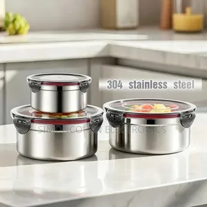 3 PCS Stainless Steel Lunch Box Set