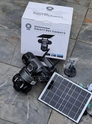 Ultra-Wide WiFi Triple-Lens Solar Camera: Via V380 Pro App