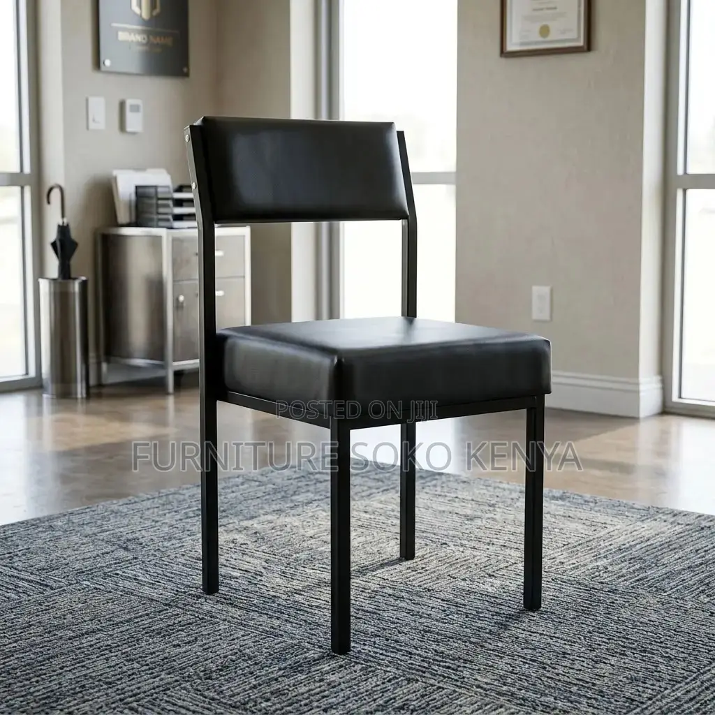 Training Chairs | Mid Backrest Visitor Black Seat