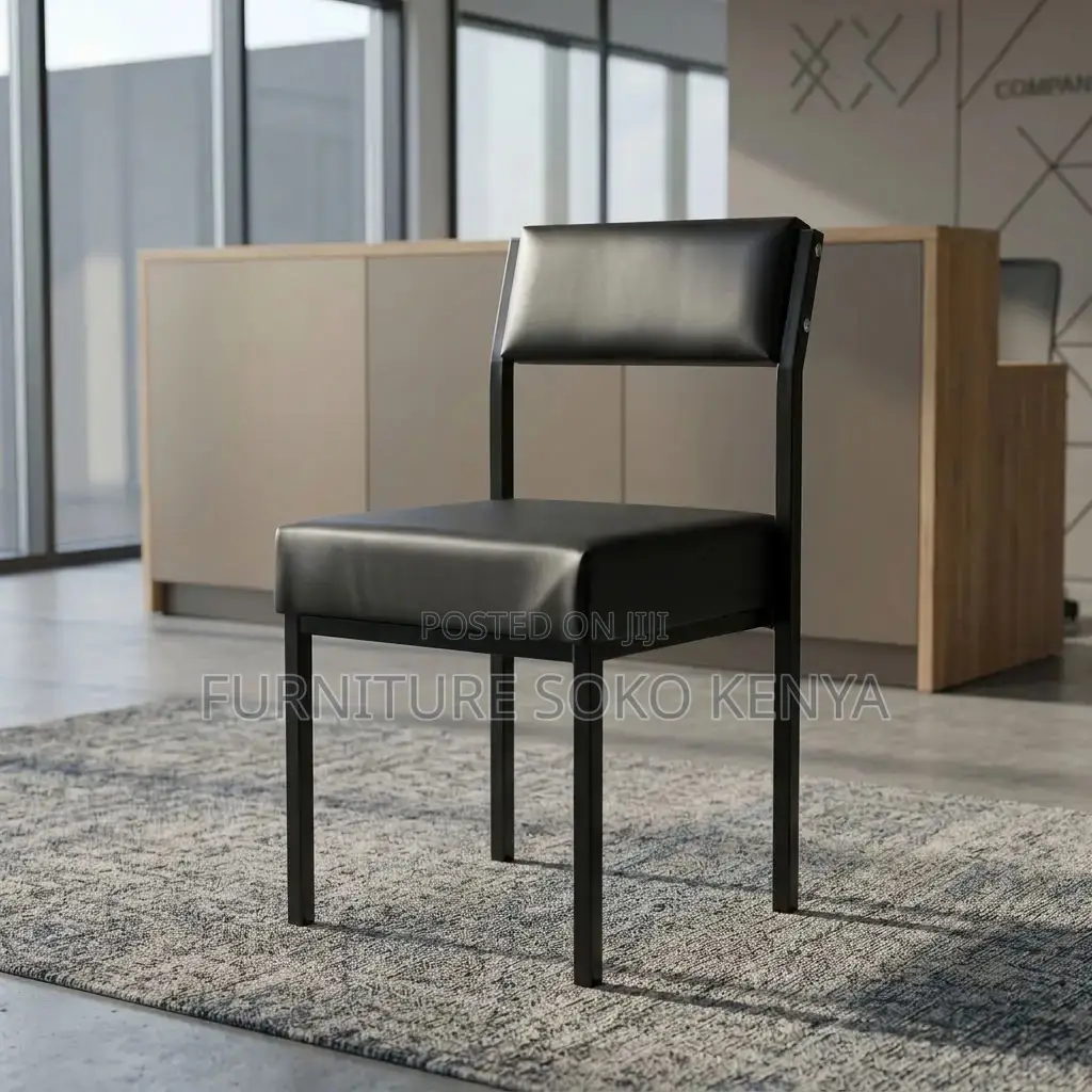 Training Chairs | Mid Backrest Visitor Black Seat