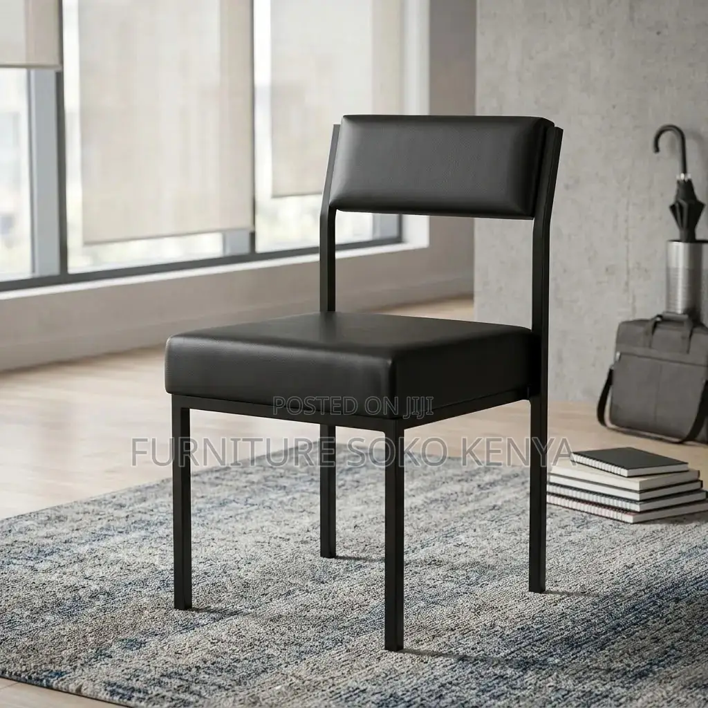 Training Chairs | Mid Backrest Visitor Black Seat