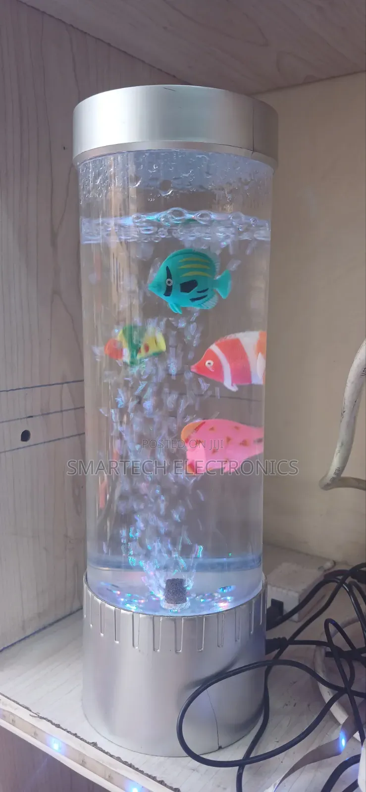 LED Water Bubble Aquarium Column Fish Tank