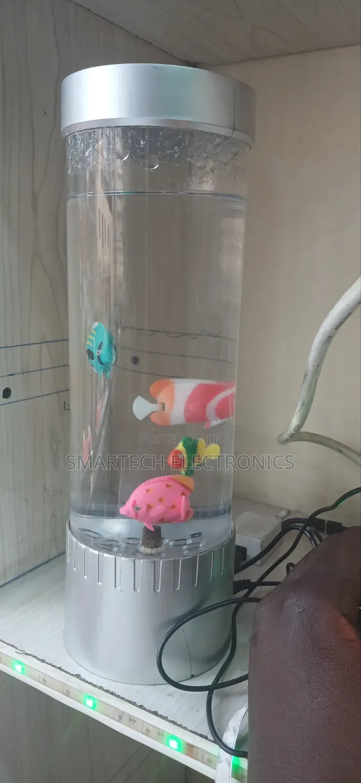 LED Water Bubble Aquarium Column Fish Tank