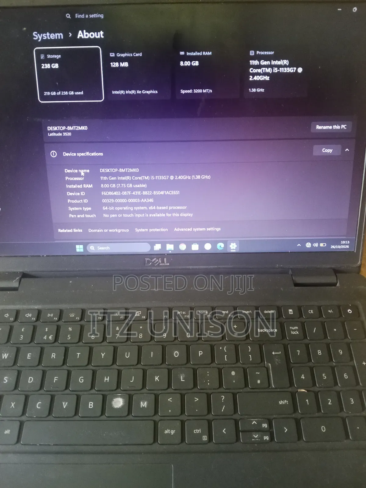 Laptop Dell Latitude 3520 8GB Intel Core i5 SSD 256GB