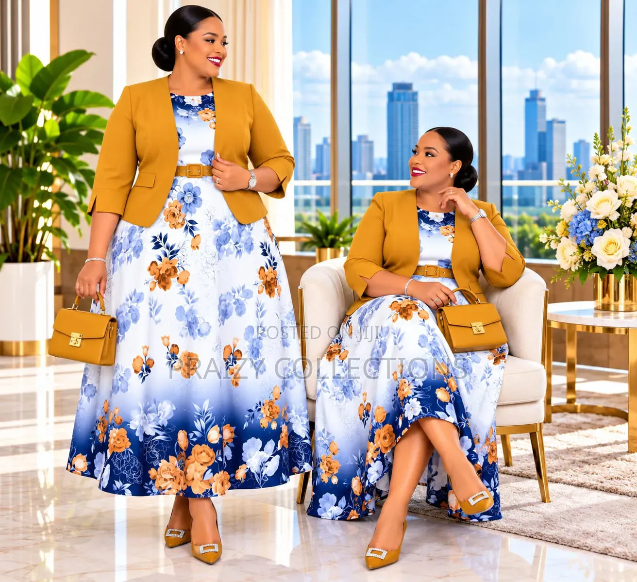 Original Turkey 2pcs Set – Dress & Jacket