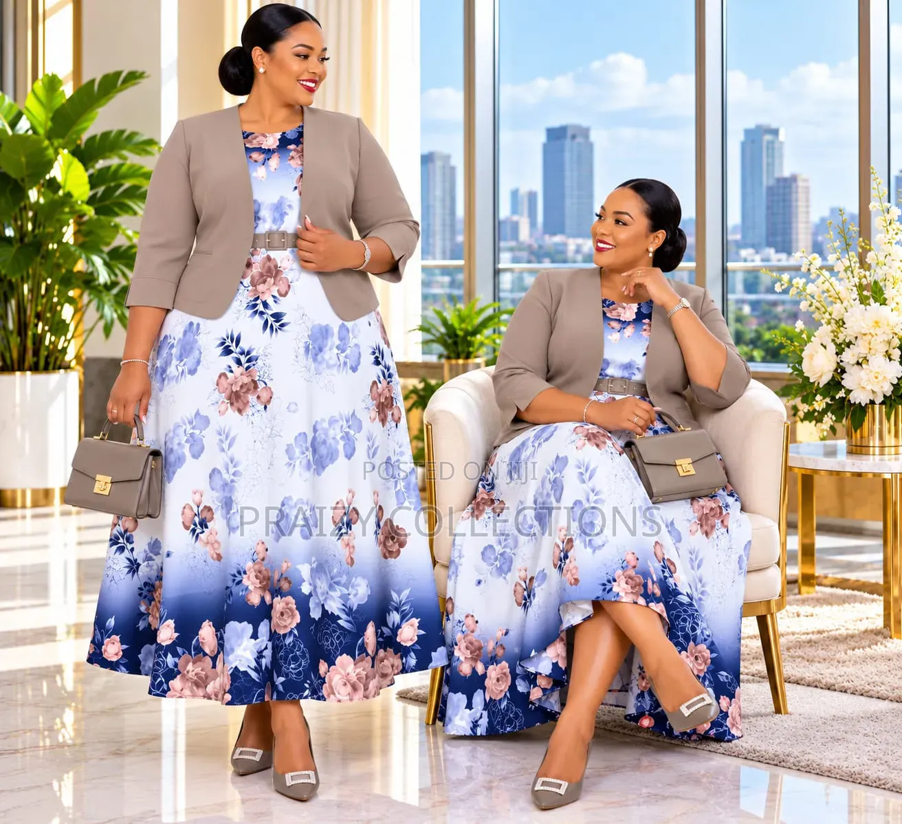 Original Turkey 2pcs Set – Dress & Jacket
