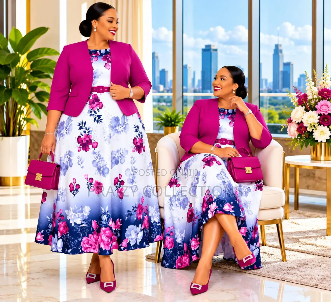 Original Turkey 2pcs Set – Dress & Jacket