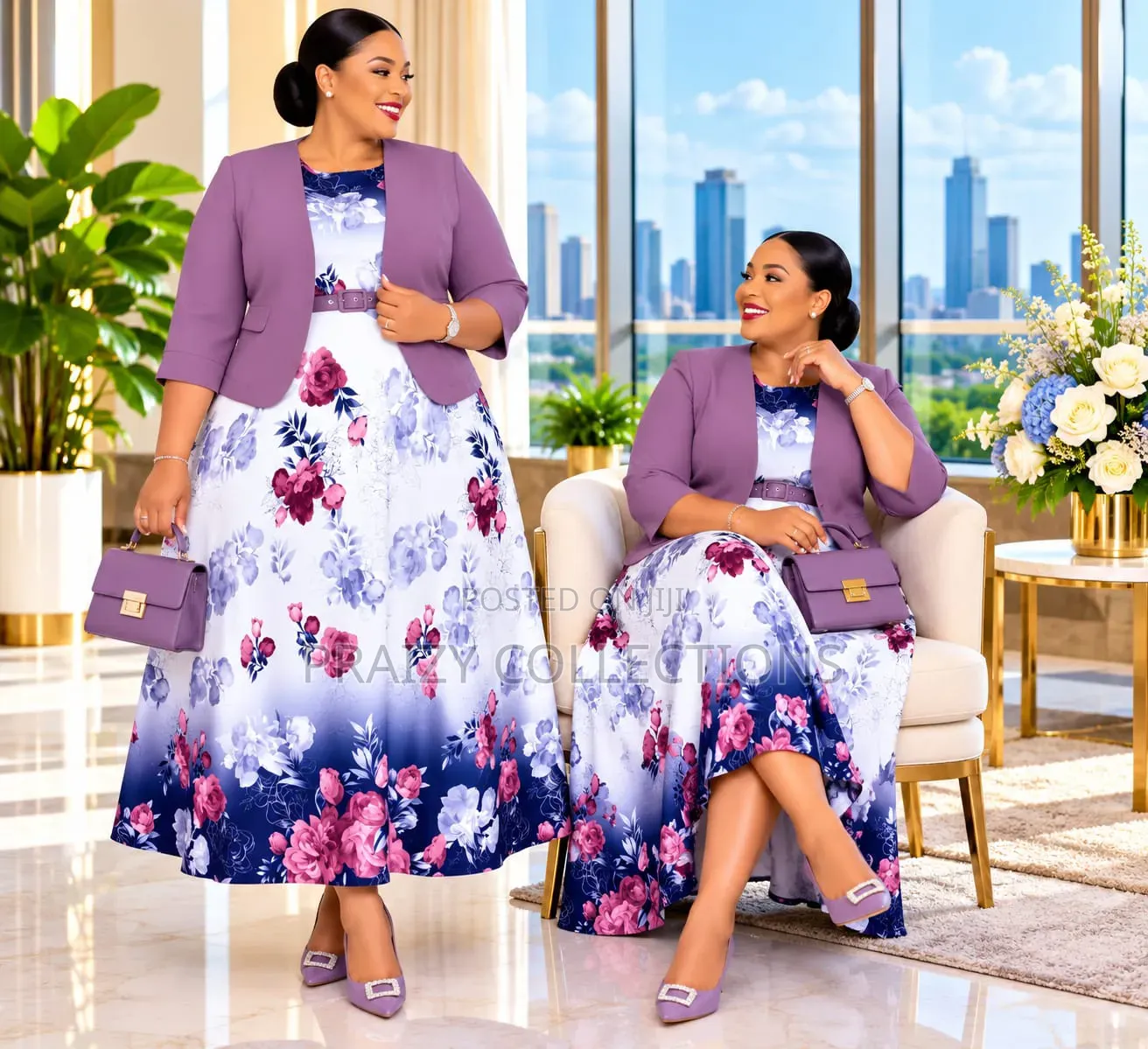 Original Turkey 2pcs Set – Dress & Jacket