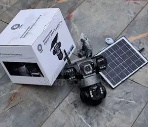 3-in-1 Triple Lens WiFi Security Camera 360 PTZ Wide Angle Solar CCTV