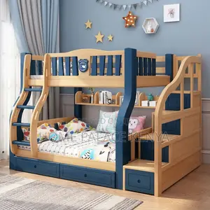 Bunk Bed; Wooden Bunk Bed for Shared Sleeping Spaces and Everyday Use