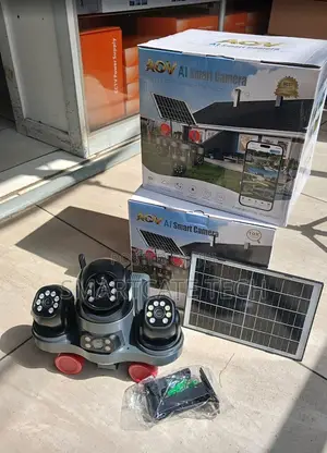 V380 Four-Image Solar Security Camera With 4G Connectivity