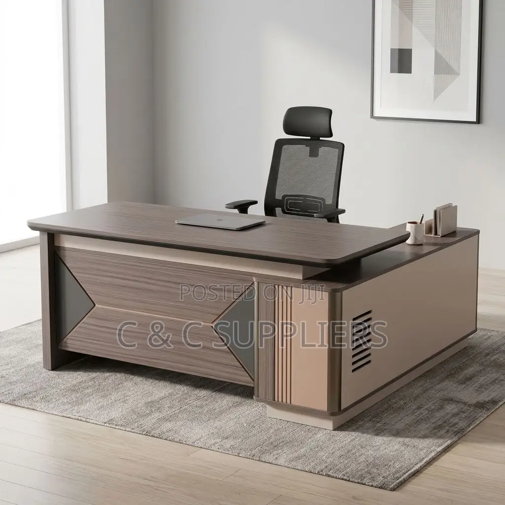 1.8 Meters CEO Writing Table With Side Extension.