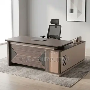 1.8 Meters CEO Writing Table With Side Extension.
