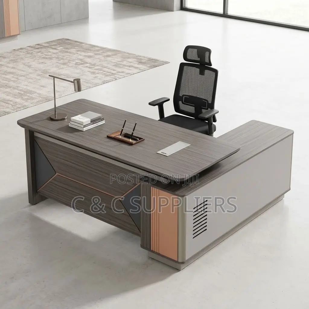 1.8 Meters CEO Writing Table With Side Extension.