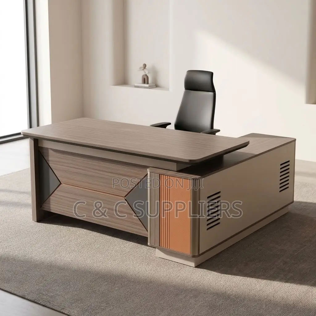 1.8 Meters CEO Writing Table With Side Extension.