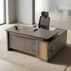 1.8 Meters CEO Writing Table With Side Extension.