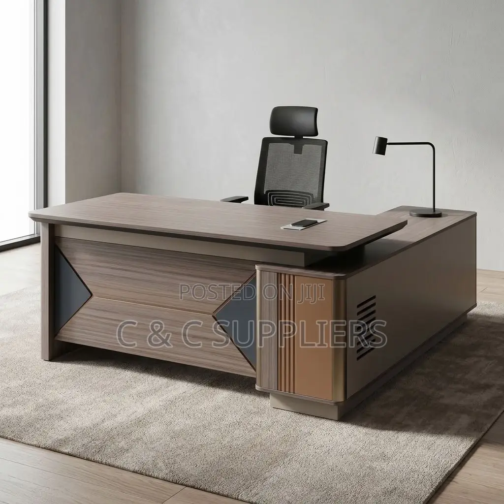 1.8 Meters CEO Writing Table With Side Extension.