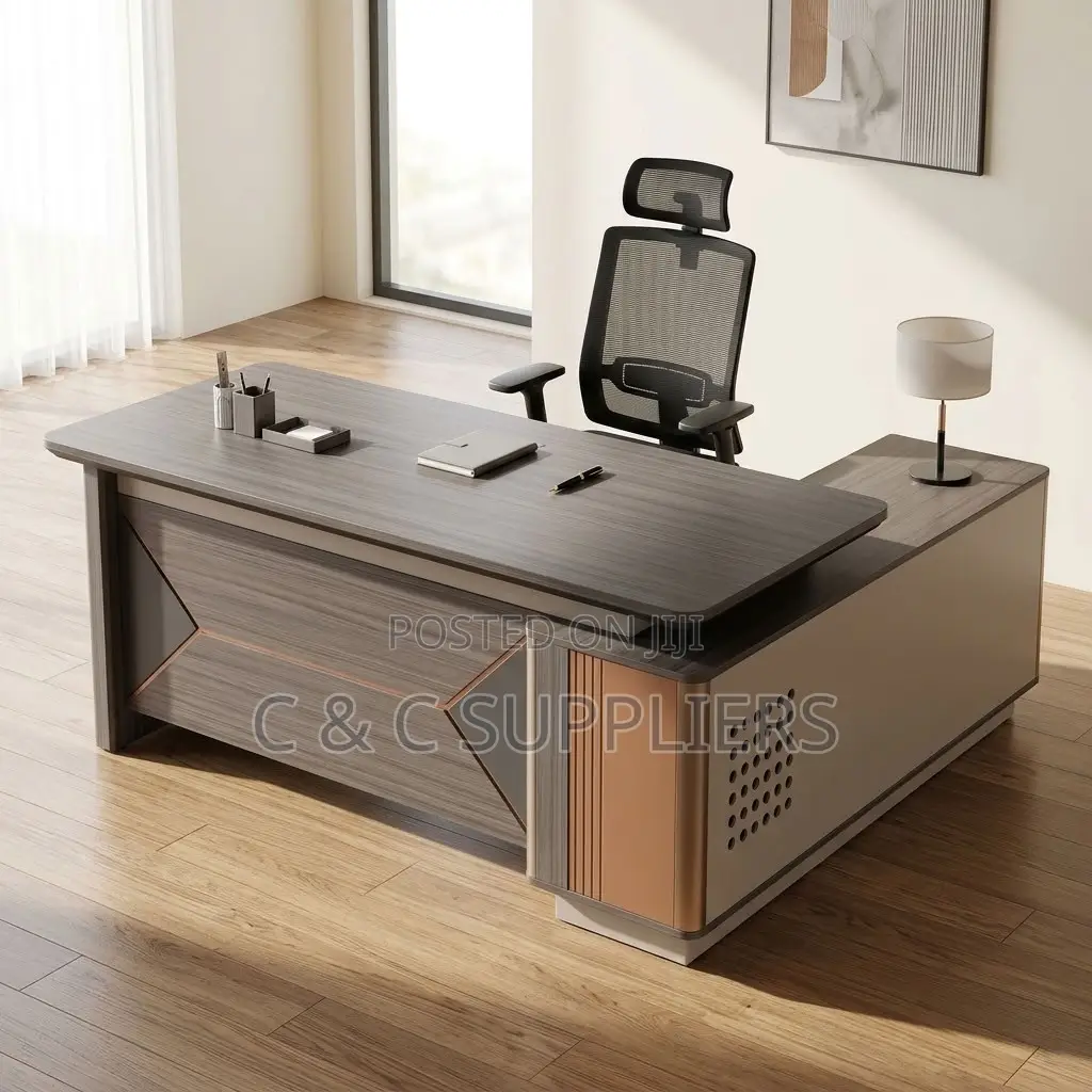 1.8 Meters CEO Writing Table With Side Extension.