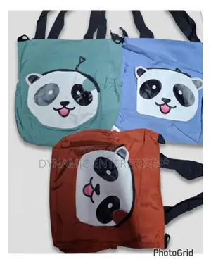 Cute Kawaii Panda Tote Bag With Big Panda Face Pocket Bag