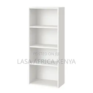 4-Tier Compact Wooden Bookcase Storage Organiser
