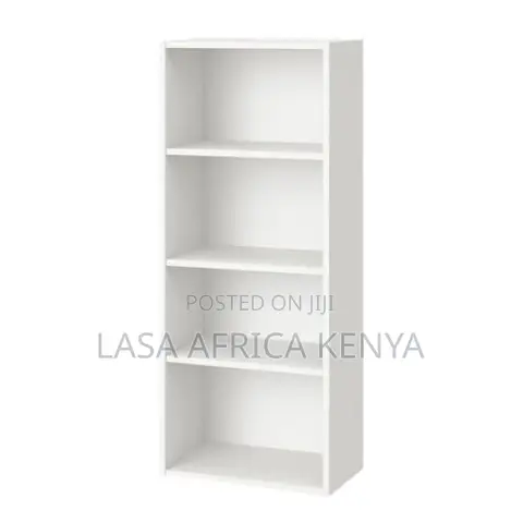 4-Tier Compact Wooden Bookcase Storage Organiser