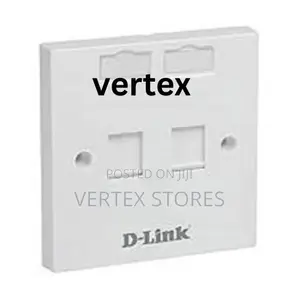 D-Link Dual Faceplate withShutter & ID Plate - White