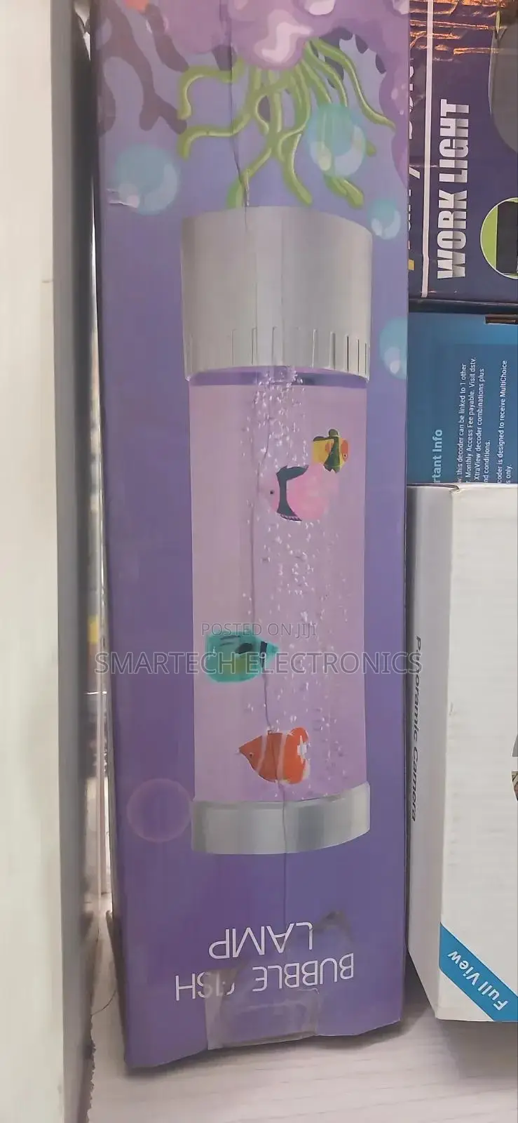LED Water Bubble Aquarium Column Fish Tank