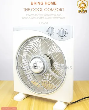 URK-02–Ultra-Quiet Table Fan
• Powerful Airflow
• 3-Speed