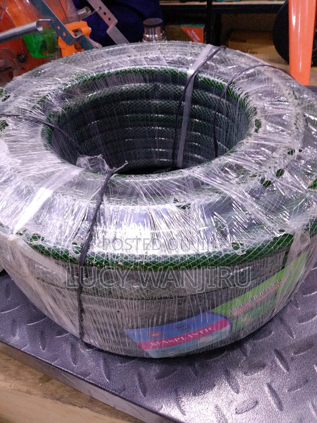 Green Braided Hose Pipe
