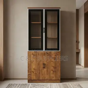 2-Door Executive Cabinet With Shelves.