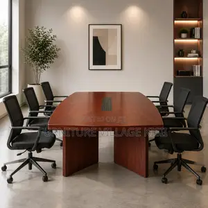 10-12 Seater Mahogany Boardroom Table