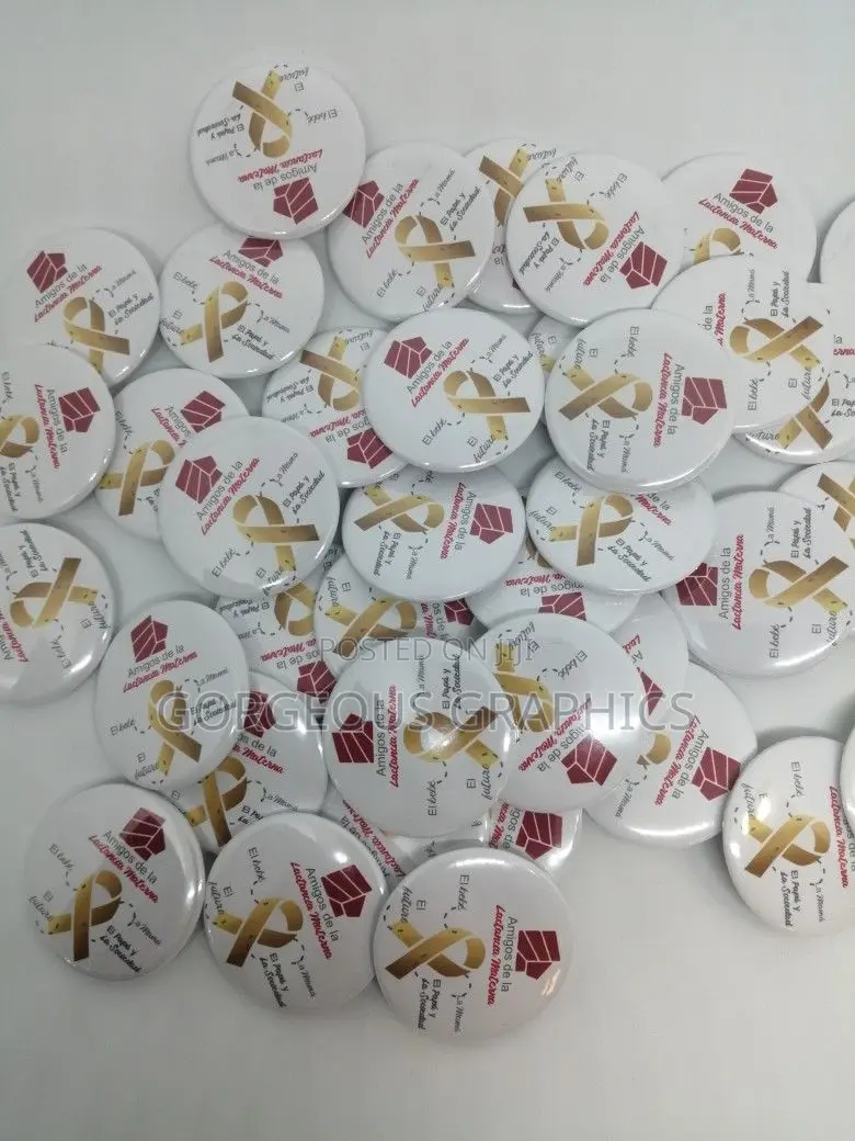 Custom Button Badges Printing