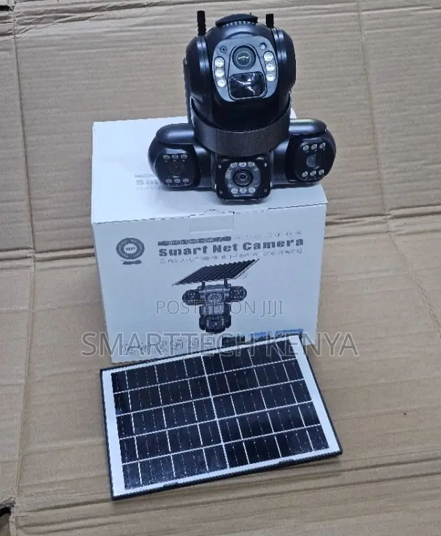 WiFi Solar Triple Lens Camera With Motion Tracking and Audio System HD