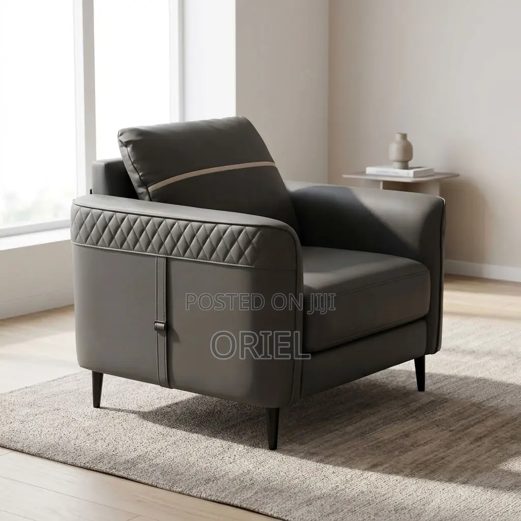 Office Sofa : Gray Leather Office Seating Sofa