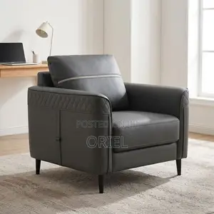 Office Sofa : Gray Leather Office Seating Sofa