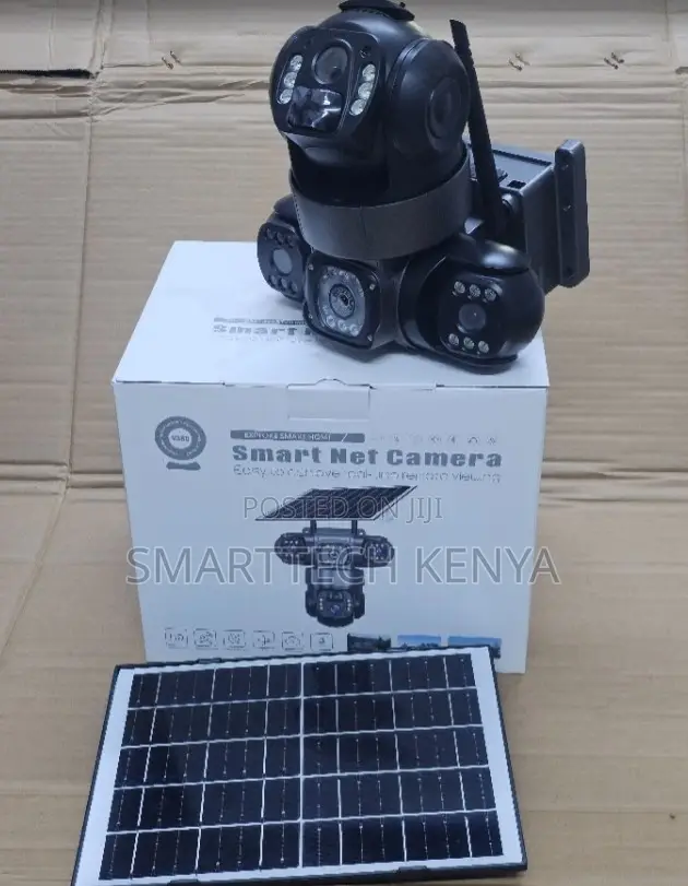 Wifi Tripple Lens Solar/AC Powered CCTV Camera