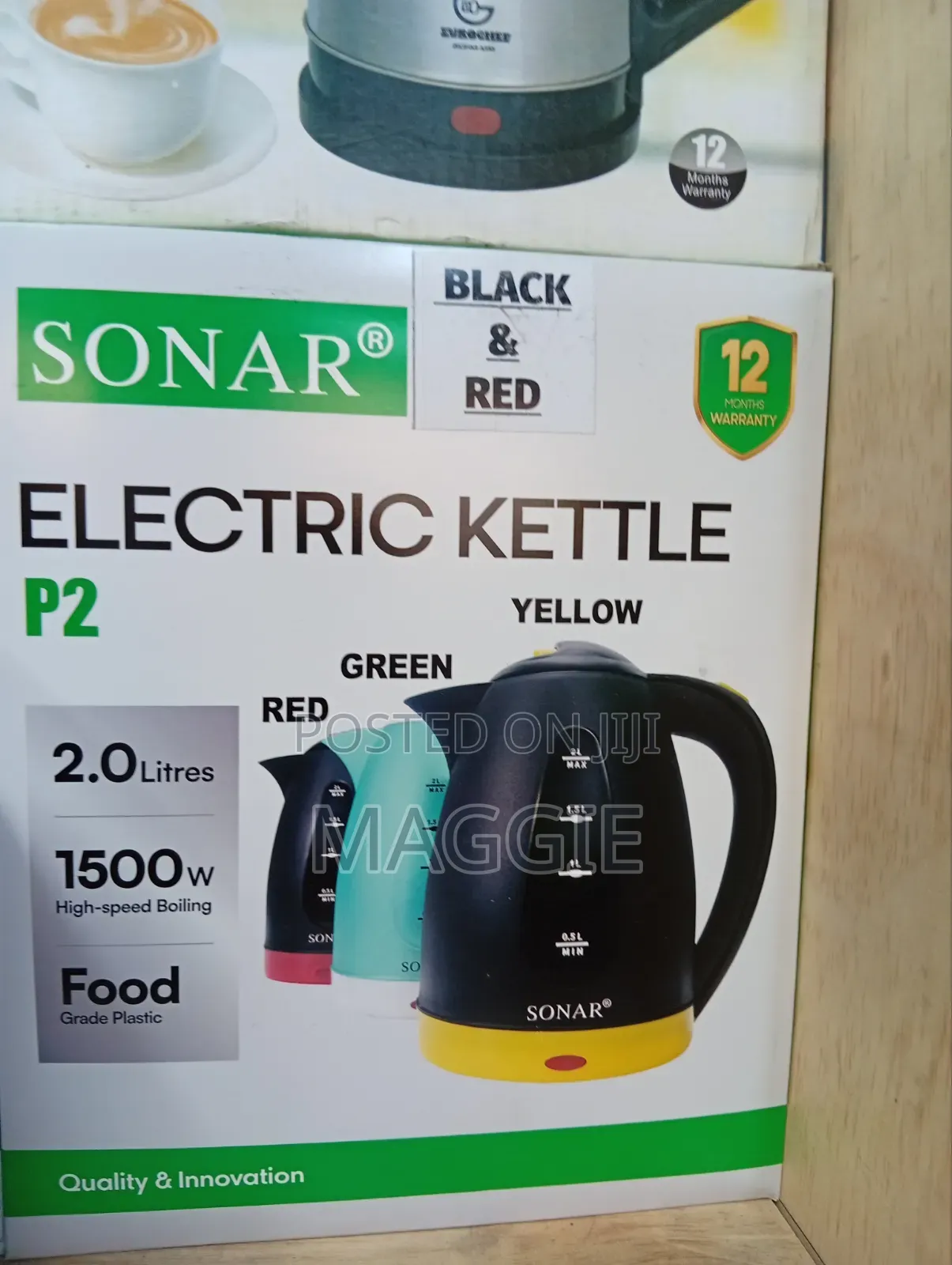 Sonar Electric Kettle 2.0 L
