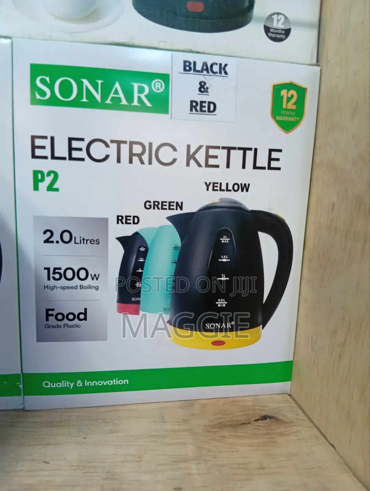 Sonar Electric Kettle 2.0 L
