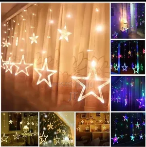 Star-Shaped LED Curtain String Light 1*3M