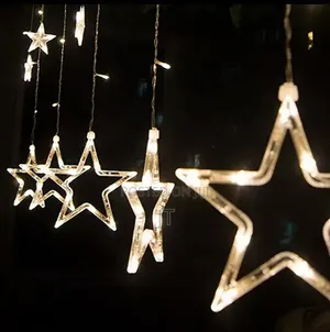 Star-Shaped LED Curtain String Light 1*3M