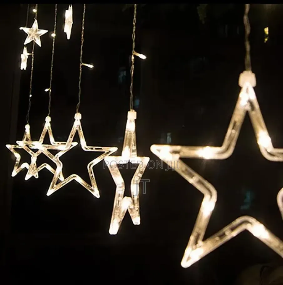 Star-Shaped LED Curtain String Light 1*3M