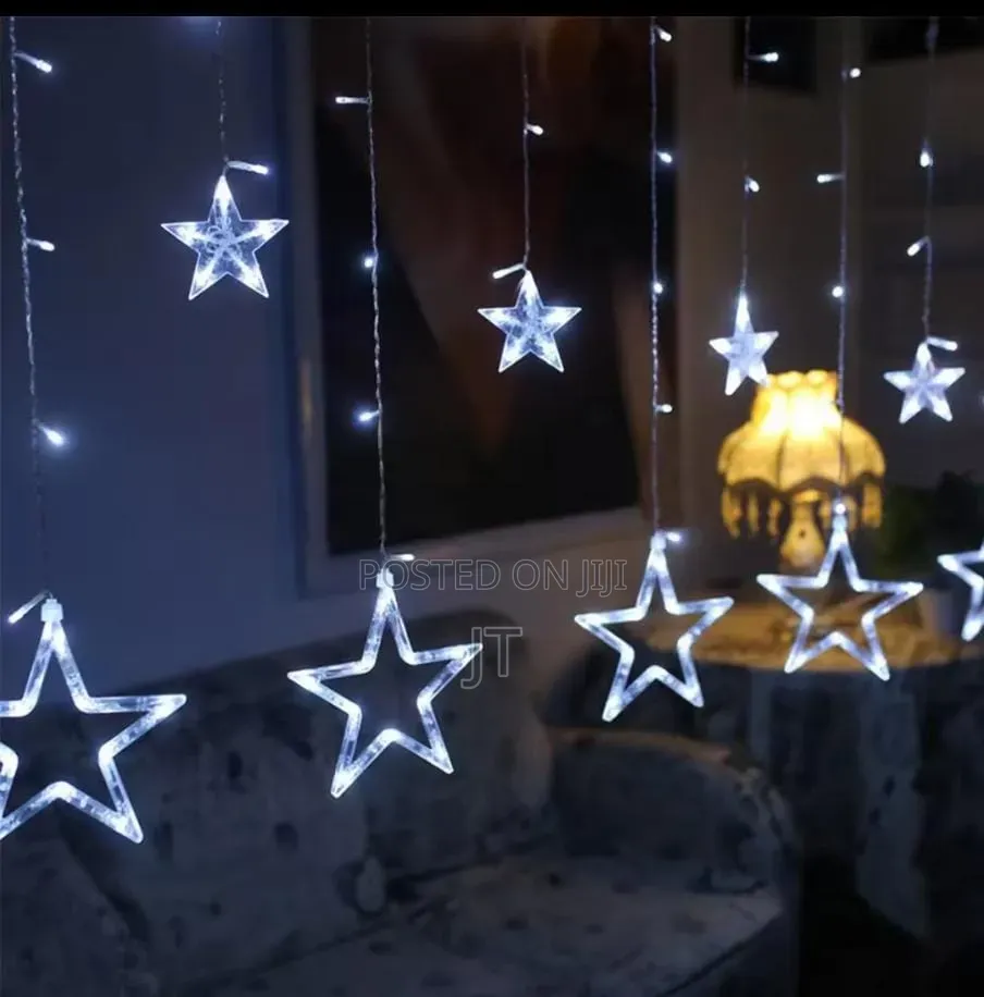 Star-Shaped LED Curtain String Light 1*3M