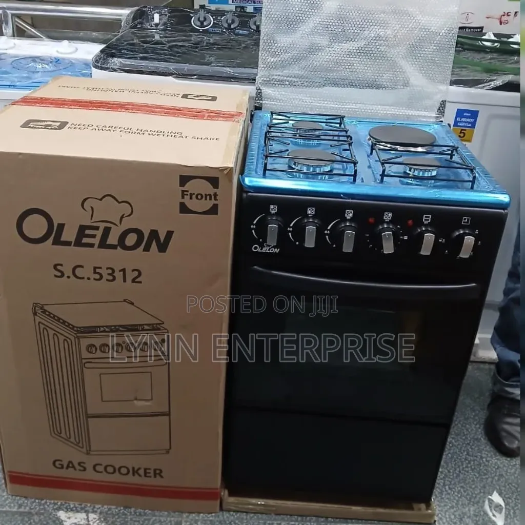 Olelon 50*55 3+1 Standing Cooker (Black) 