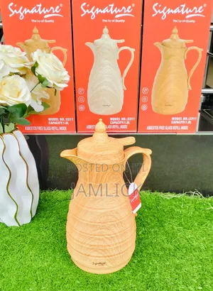 1L Classy Wooden Design Vacuum Flask for Hot Drinks - Sn