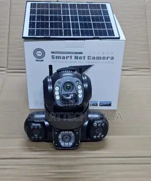 WiFi Solar CCTV Camera 3 Lens Outdoor Wireless With Solar Panel