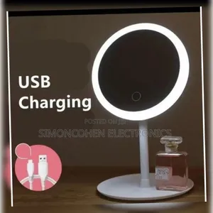 LED Makeup Mirror With a Storage Tray and Sensor Touch